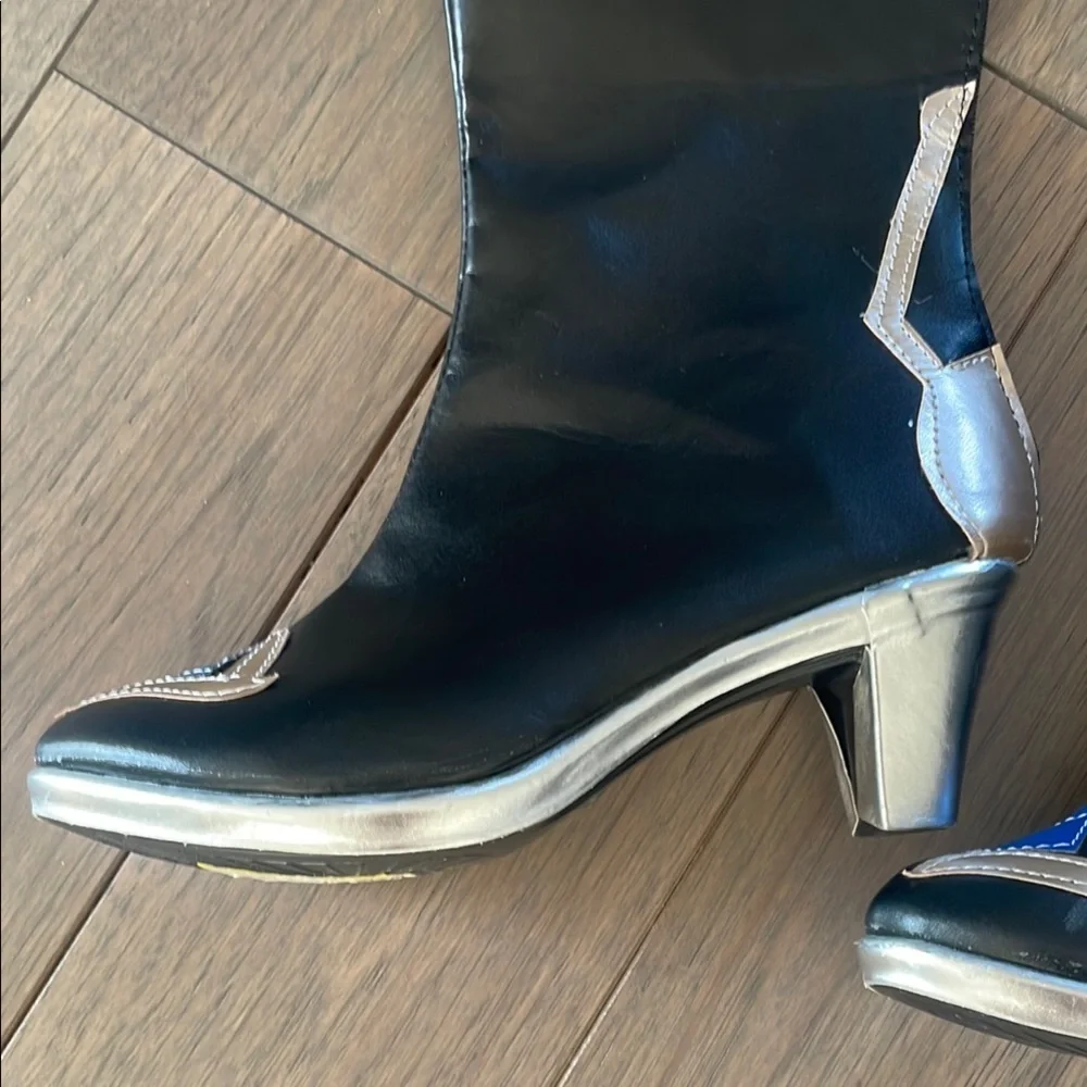 Yuancoser Mondstadt EULA Cosplay Shoes Thigh-High